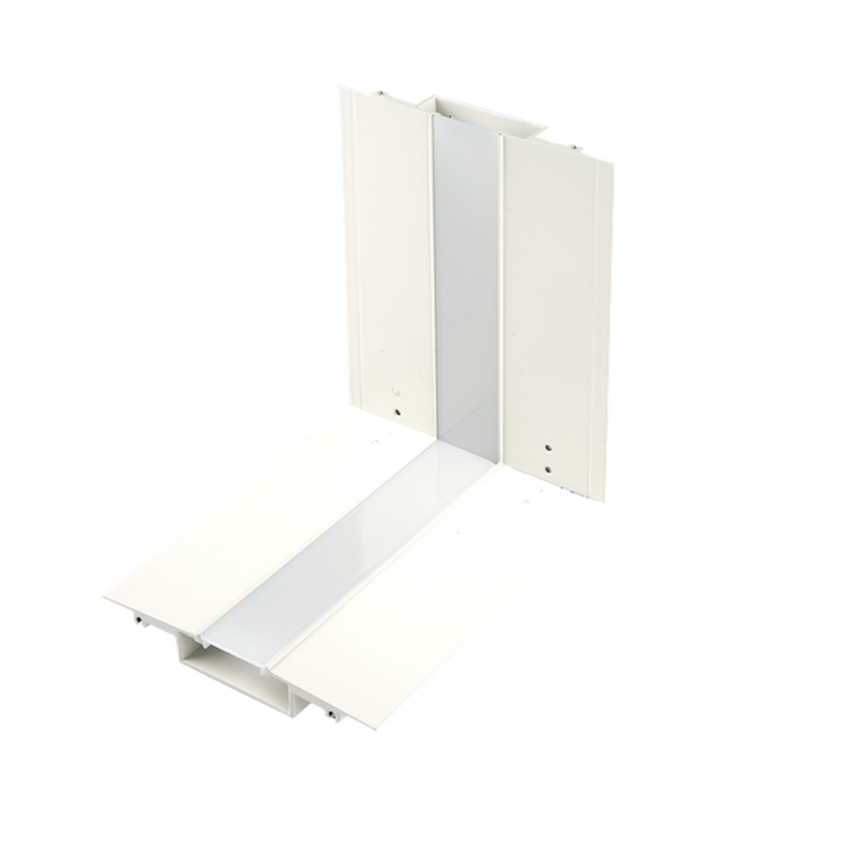 SYMMETRICAL RECESSED CHANNEL PERPENDICULAR CORNER